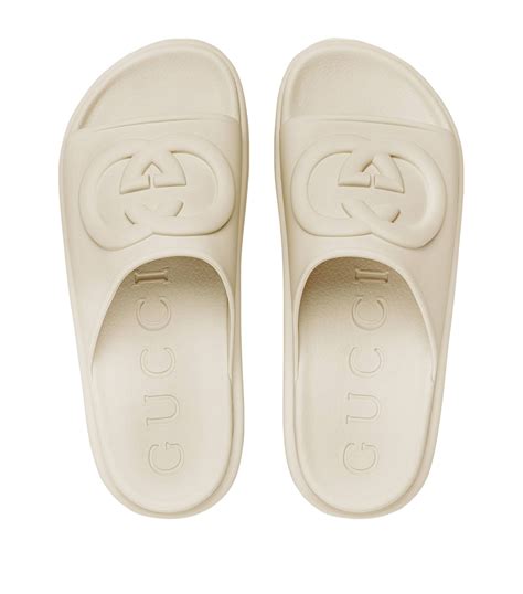 gucci slides saks|gucci interlocking slides.